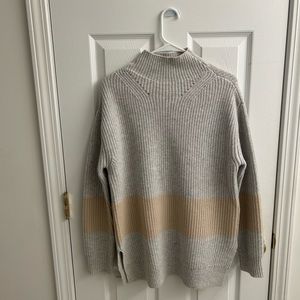 Tuckernuck Color-block Mock-neck Tunic Sweater - Size S